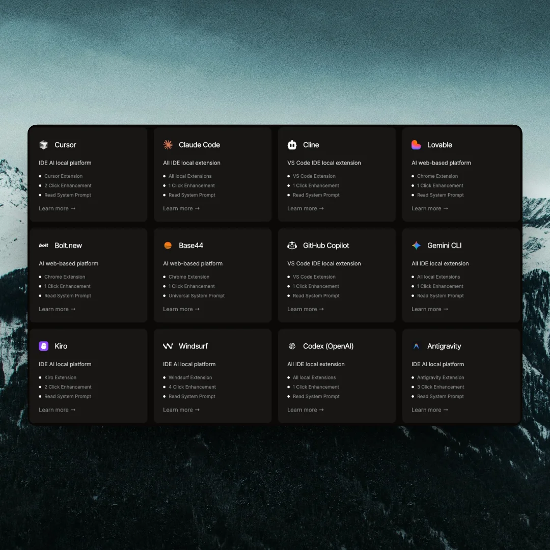 42 AI platforms supported preview
